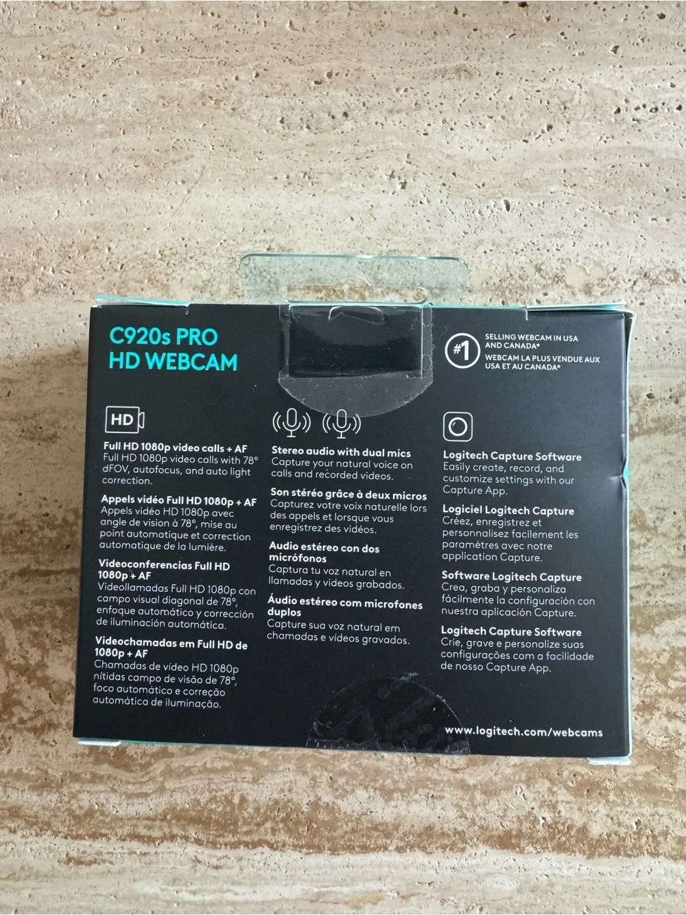 Logitech C920s Pro HD Webcam - Black